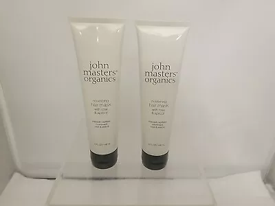 2 PACK New John Masters Organics Rose And Apricot Hair Mask Factory Sealed New! • $29.99