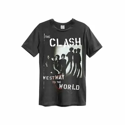 £23.94 • Buy Amplified The Clash West Way To World Official Merch T-Shirt Dark Grey New