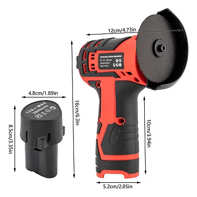 Mini Cordless Angle Grinder Circular Grinding Machine Battery-powered 12000rpm  • $30.41