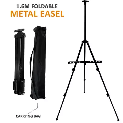 Studio Easel Artist Art Craft Display Easel Metal Full Standing Tripod Drawing • £7.55