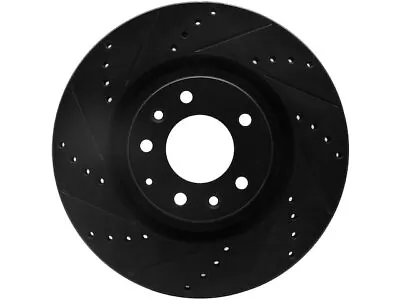 Front Left Brake Rotor For 04-11 Mazda RX8 BF48B1 Drilled And Slotted - Black • $113.15