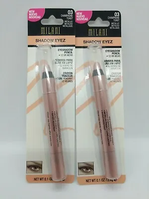 Milani Shadow Eyez Eyeshadow Pencil 12Hr Wear 03 CHAMPAGNE TOAST Sealed Lot Of 2 • $25