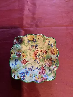 VTG Midwinter Burslem Floral Chintz Brama Porcelain Porcelon Candy Bon Bon Dish • $20