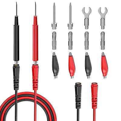 Goupchn 16PCS Multimeter Test Leads Kit Replacement Test Wire Set With Alligator • $10.68