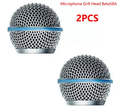 2PCS NEW Microphone Grill Mic Grille Ball Head Mesh For Shure Beta58A SM58 • $6.99