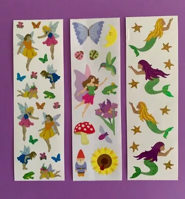 Mrs. Grossman's Sparkle Fairies Fairy Fantasy & Sparkle Mermaid Sticker Lot • $9.75