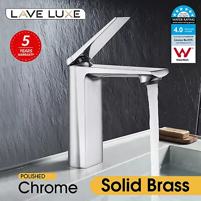 Lave Luxe Bathroom Solid Brass Basin Mixer Tap Vanity Sink Faucet Chrome WELS • $69.35