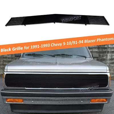 Fits 1991-1993 Chevy S-10/91-94 Blazer Phantom Black Upper Billet Grille Insert • $118.99