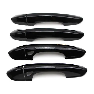 4Pcs Door Handle Cover Black Trim For Ford Fusion 2013-2020 With Smart Key ABS • $15.19