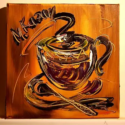 GREAT COFFEE   By  Mark Kazav  Large Abstract Modern Original Oil Painting Hyh7 • $198
