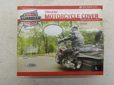 Dowco Guardian ULTRALITE MOTORCYCLE COVER LARGE GRY SILVER CRUISER SPORT TOURING • $44.95