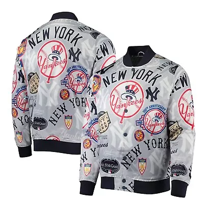 NY Yankees World Series Pro Standard All Over Print Satin Full Snap-up Jacket • $90