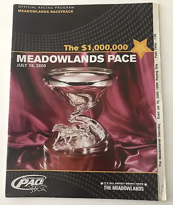 2005 Harness Horse Program Meadowlands  Pace  RocknRoll Hanover Village Jolt • $5.95