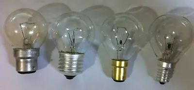 £8.44 • Buy 25w 40w 60w Clear Golf Round Globe Light Bulb Lamp BC ES SBC SES  4 Or 10 Bulbs
