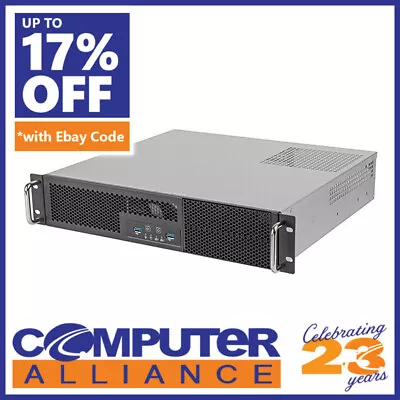 SilverStone RM23-502-Mini 2U Rackmount Case • $209