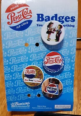 Pepsi Cola Vintage Promotional Pins • $14.99