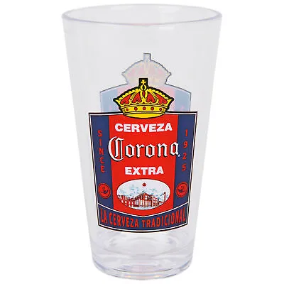 Corona Extra Cerveza Classic 1925 Round Label 16oz Pint Glass Multi-Color • $32.45