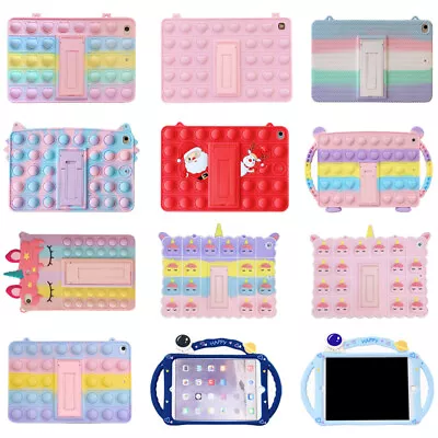 $20.19 • Buy For IPad 5/6/7/8/9th Mini Air Pro 2021 Pop Fidget Toys Push It Bubble Case Cover
