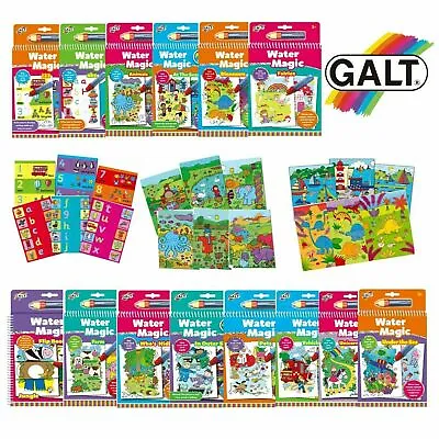Galt Toys Water Magic Pads Reusable Mess Free Colouring Books Age 3 Years Plus • £6.99