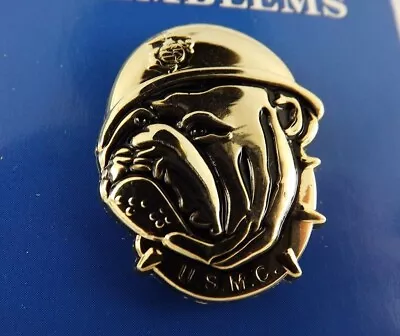 BRAND NEW Lapel Pin United States Marine Corps Bull Dog Emblem 1-1/8  • $8.95