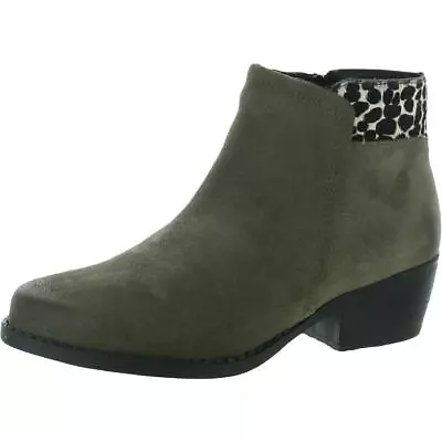 Eric Michael Womens Aria Gray Suede Ankle Boots Shoes 37 Medium (BM)  6743 • $11.99