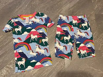 Girl’s Mini Boden Pyjamas Age 7-8 Years Unicorn Mountain VGC • £8.50