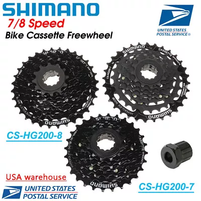 SHIMANO CS-HG200 7/8 Speed Cassette MTB Bike Bicycle 12-28T 12-32T With Tool • $15.95