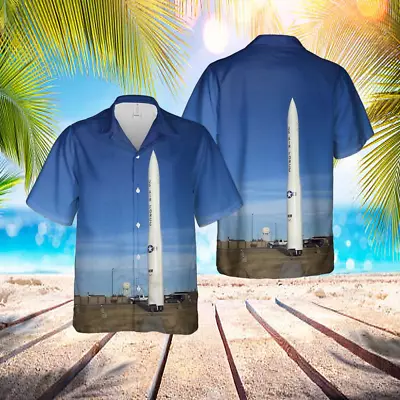 US Air Force Boeing LGM-30G Minuteman III ICBM Hawaiian Shirt For Mens Veteran • $27.99