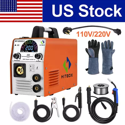 4 In1 MIG Welder 110V 220V 180A Gasless/Gas ARC TIG MIG Welding Machine Inverter • $209.99