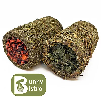 Edible Herbal Tunnel Guinea Pig Hamster Rabbit Toy Chew Tube Herb & Veggie • £7.49