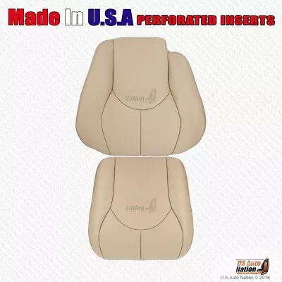Driver Bottom/Top Perforated Leather Cover Tan For 1996 1997 Mercedes Benz SL320 • $336.77