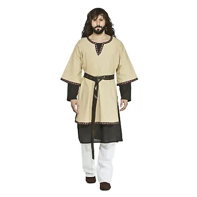 Adult Men Medieval Renaissance Biblical Viking Pirate LARP Cosplay Costume Tunic • $17.56
