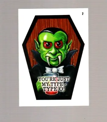 2023 Wacky Packages Halloween Postcards  BLEEDS  Coffin Sticker #2. • $5.97