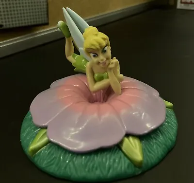 Disney Tinkerbell Laying On Flower Decoset Kid Birthday Cake Topper Party Decor • $5.99