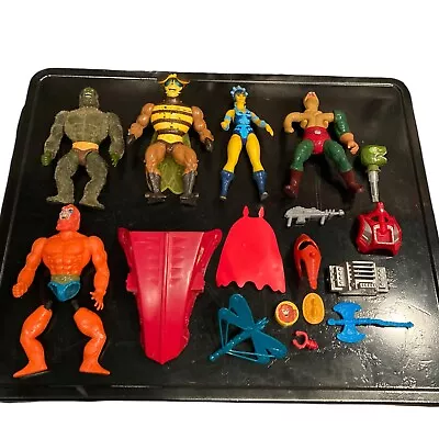 Vintage MOTU Lot Masters Of The Universe He-Man Figures Accessory Weapons Parts • $40