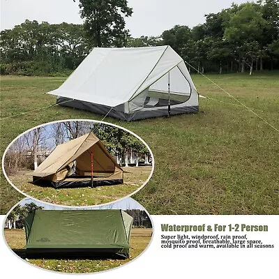 Ultralight 1-2 Person A Shape Tent Trekking Hiking Rainproof Tent 4 Seasons • $108.89