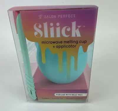 Sliick Salon Perfect Microwave Bead Wax Melting Cup & Applicator • $8.09