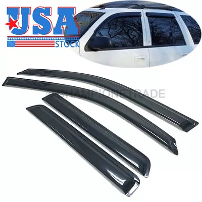 US Window Vent Visor Sun Rain Guard For GMC Envoy / Chevy TrailBlazer 2002-2009 • $34.46