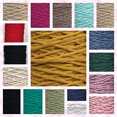 £2.70 • Buy  Premium Single Twisted Cotton Cord String Rope Craft Macrame DIYHome