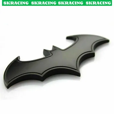 3D Black Chrome Badge Emblem Batman Logo Decal Car Decor Sticker Car Accessories • $4.80