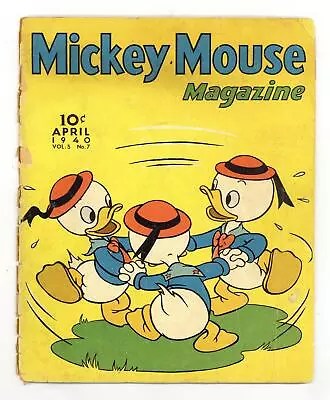 Mickey Mouse Magazine Vol. 5 #7 PR 0.5 1940 • $94