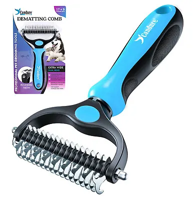 Professional Pet Dog Cat Comb Brush Dematting Undercoat Grooming Comb Rake Tool • £7.19