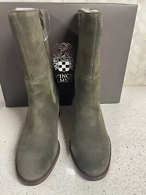 Vince Camuto Zelcinna Suede Boots 8 W Kale • $59.99