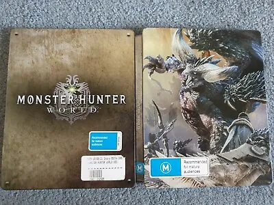 $50 • Buy Monster Hunter World (XBOX ONE) Steelbook Collector Edition Metal Case 🇦🇺 
