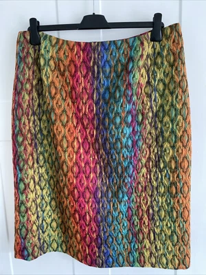 Vintage Caroline Charles Multi Coloured Skirt Size 16 • £39.50