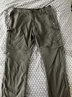 Mens Craghopper Zip Off Trousers Pepper Grey 38R Immaculate Condition  Used • £8.50