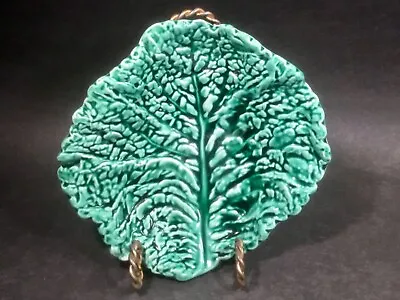 Antique French Majolica Palissy Leaf Bowl • $50