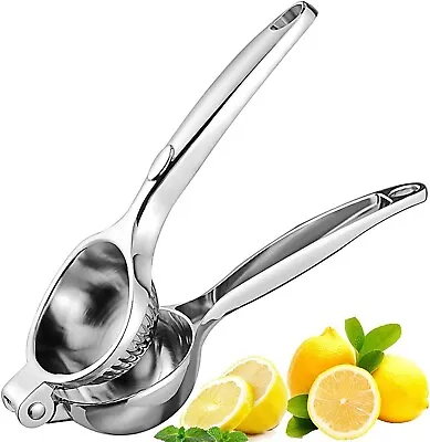 Lemon Squeezers Juicer Manual Press Stainless Steel Lime Citrus Fruit Extractor • £5.49