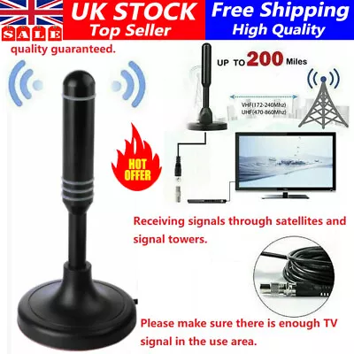 £7.21 • Buy Best Portable TV HD Freeview Aerial DAB/FM Indoor&Outdoor Caravan Car House UK！
