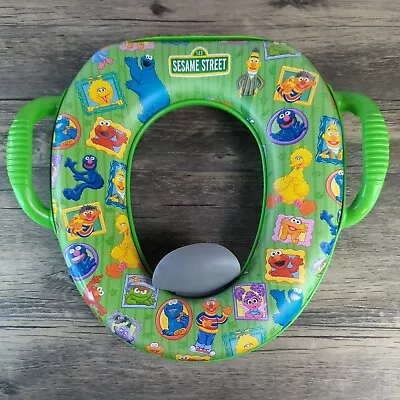 Sesame Street Framed Friend Soft Child's Potty Seat Fits Regular & Long Training • $8.95